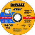 Dewalt accessoires doorslijpschijf metaal 125x1x22,2mm 100 stuks - dt20540-qz