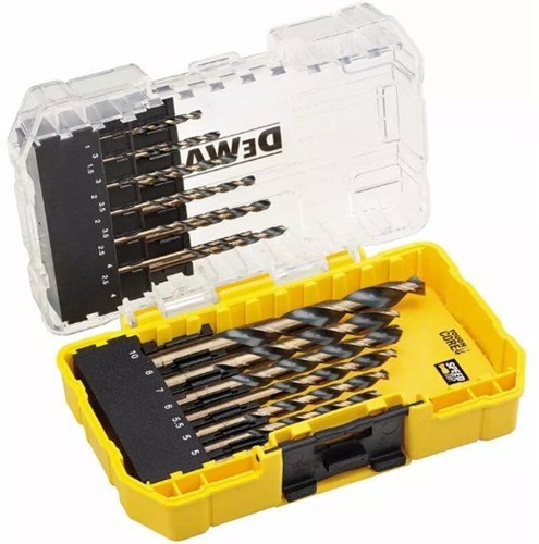 Dewalt accessoires dt70728-qz | 19-delig hss metaalboorset | in toughcase - dt70728-qz
