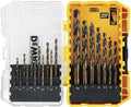 Dewalt accessoires dt70728-qz | 19-delig hss metaalboorset | in toughcase - dt70728-qz
