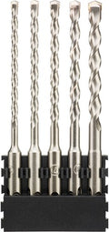 Dewalt accessoires houder + sds plus | 5 stuks | 5.5x160 mm x1, 6x160 mm x1, 7x160 mm x1, 8x160 mm x1, 10x160 mm x1 - dt70835-qz