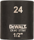 Dewalt accessoires impact dop 24mm 1 2 (kort - 38mm) - dt7541-qz - dt7541-qz