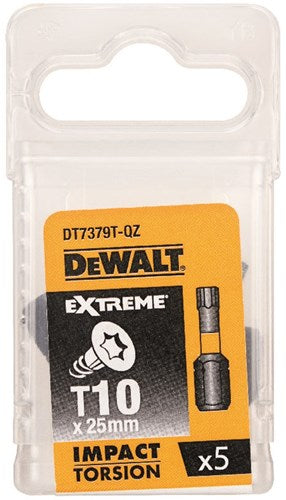 Dewalt accessoires impact torsion 25mm torx t10 - dt7379t-qz