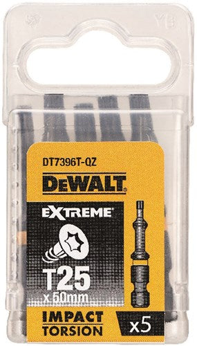 Dewalt dt7396t extreme impact torsion schroefbits t25 50mm ve=5