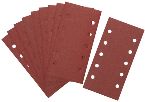 Dewalt accessoires schuurpapier 1 2, 115x228mm, velcro, 10 gaten, k120 - dt8552-qz