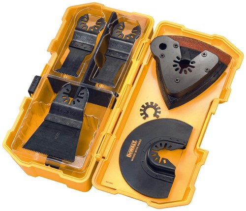 Dewalt accessoires zaagbladenset met schuurpapier 8-delig dt20700, dt20701, dt20704, dt20705, dt20710, schuurpapier x 3 - dt20731-qz
