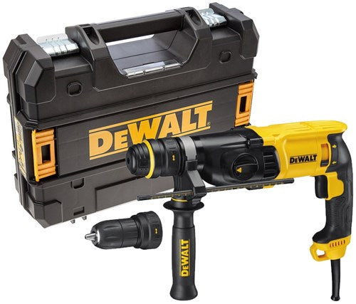 Dewalt d25134kp 26mm sds+ combihamer | 800w 2.8j + boor en beitelset - d25134kp-qs