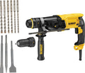Dewalt d25134kp 26mm sds+ combihamer | 800w 2.8j + boor en beitelset - d25134kp-qs
