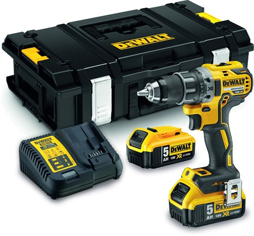 Dewalt dcd791p2-qw | xr accu schroefboormachine 18v in tstak (2x 5.0ah accu + lader) - dcd791p2-qw