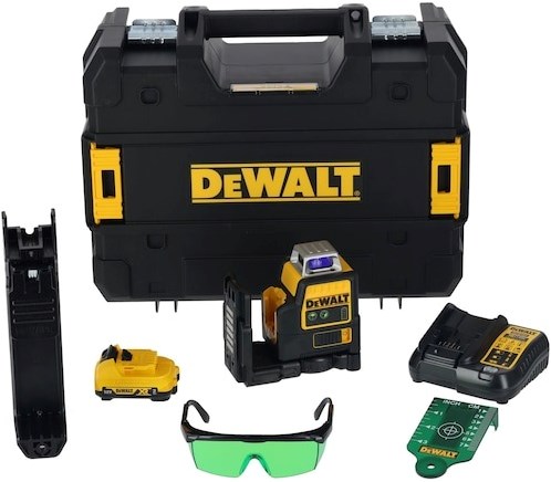 Dewalt dce0811d1g veelzijdige zelfnivellerende kruislijnlaser 360 graden - dce0811d1g-qw