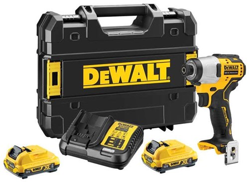 Dewalt dcf801d2 accu slagschroevendraaier 163nm 12v xr 2.0ah in tstak