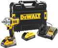 Dewalt dcf891h2t-qw | 18v xr brushless 1 2 slagmoersleutel frictiering aansluiting | 2x 5.0ah powerstack accu in tstak koffer - dcf891h2t-qw