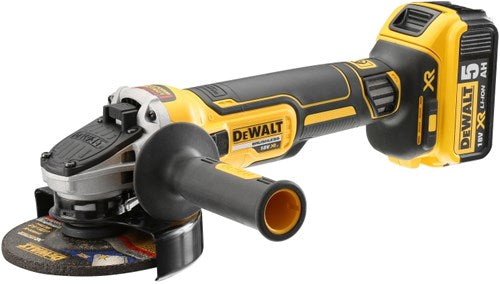Dewalt accu haakse slijper 125mm 18v 5.0ah