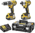 Dewalt dck266p2t accu set | dcd796 + dcf887 in t-stak koffer | 18v 5.0ah li-ion - dck266p2t-qw