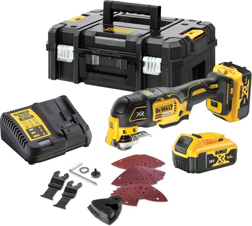 Dewalt dcs356p2 | oscillerende multitool | 18v | 5.0ah | li-ion in tstak