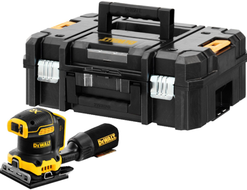 Dewalt dcw200nt | 18v | accu vlakschuurmachine | body | in t-stak | zonder accu's en lader - dcw200nt-xj