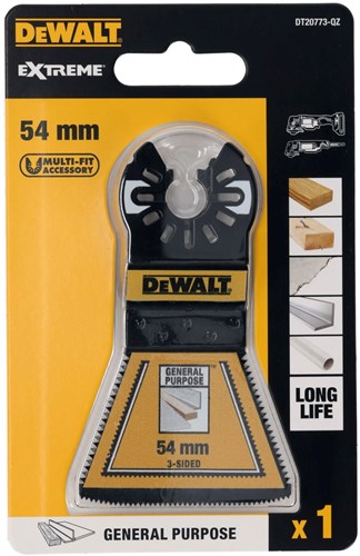 Dewalt dt20773 multitool zaagblad bim 3-zijdig 54mm ve=1