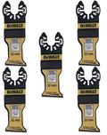 Dewalt accessoires dewalt dt20776 - multitool zaagblad met schuine zaagsnede | 5stuks- dt20776-qz