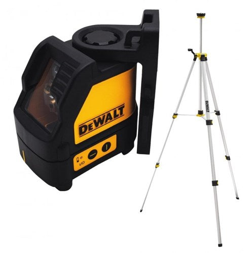 Dewalt dw088cgtri kruislijnlaser groen 15m + statief de0881