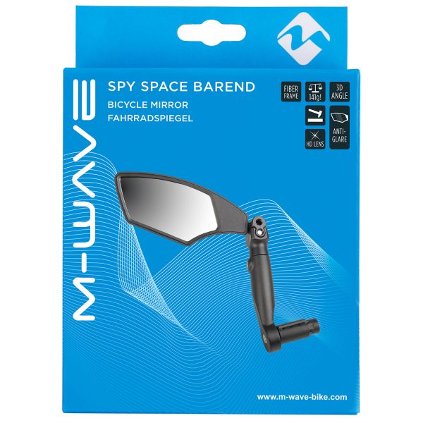 Fahrradspiegel für den linken M-Wave Spy Space Barend – Lenkerendenmontage