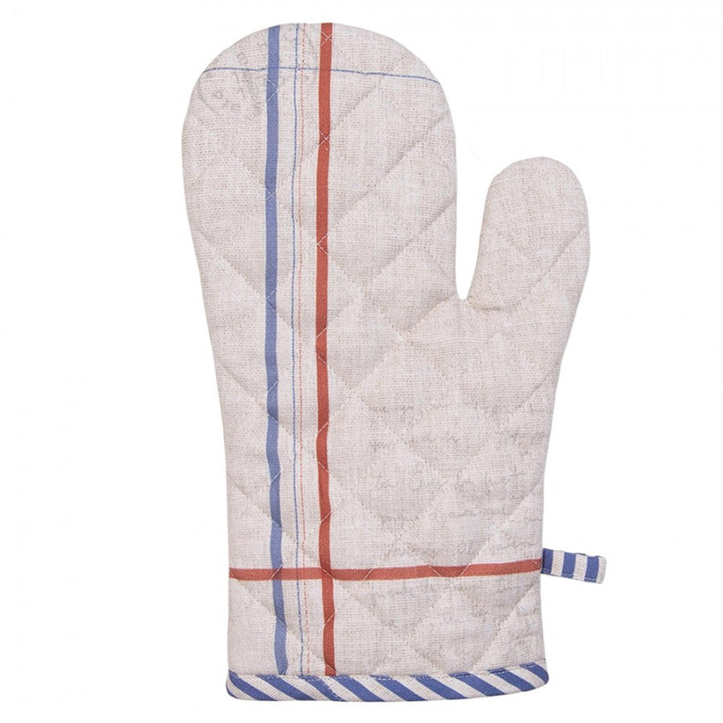 Clayre eef ovenhandschoen haan 18x30cm