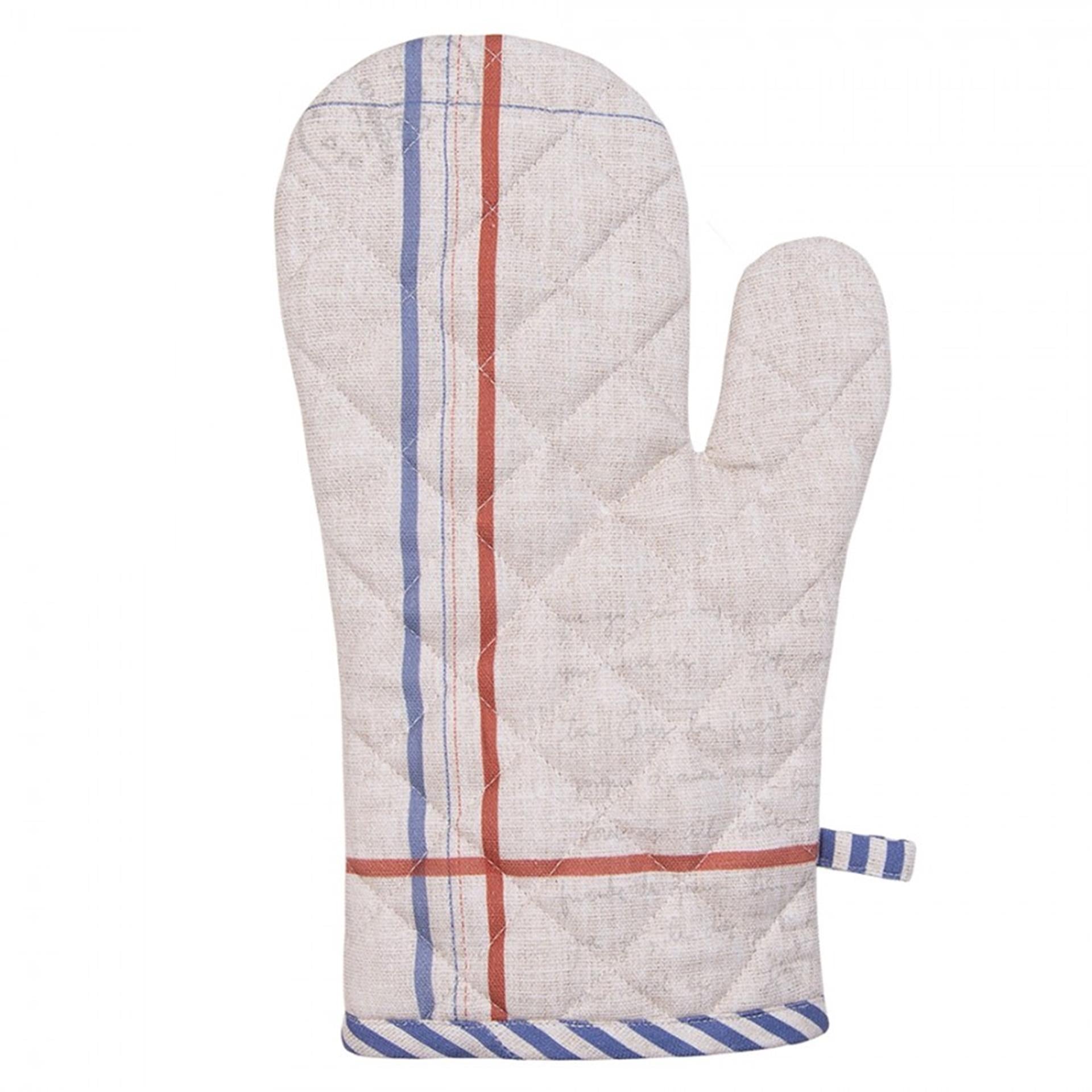 Clayre eef ovenhandschoen haan 18x30cm