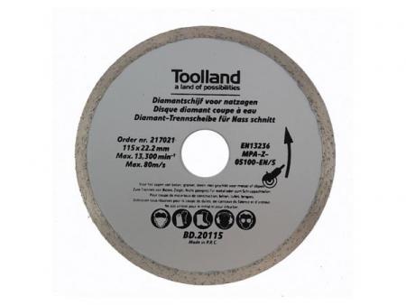 Doorslijpschijf - 8600 rpm - ø 180 mm