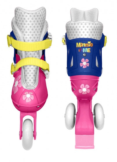 Minnie Mouse Inline Skates Hardboot Weiß/Blau Größe 27/30