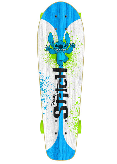 Stich - Skateboard 70 x 20 cm Junior weiß/blau/grün
