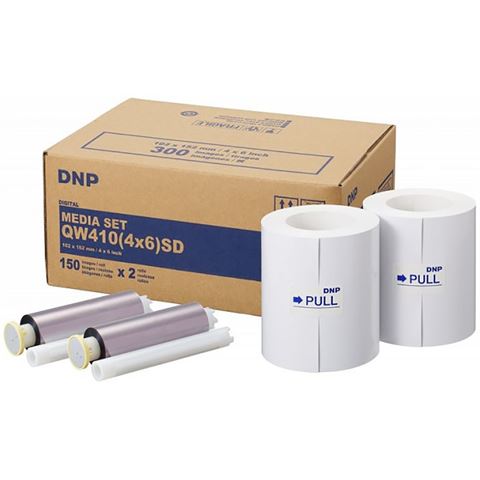 DNP-Papier, 300 Ausdrucke, Standard SD 10x15 für DP-QW410