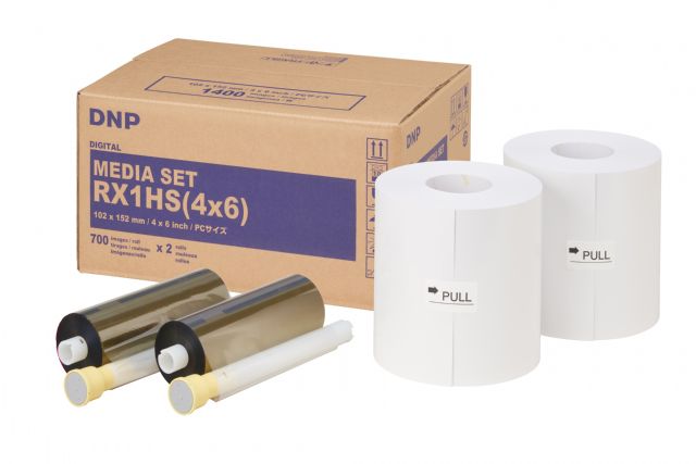 DNP Papier DSRX1HS-4X6, 2 Rollen à 700 Stück, 10x15, für DS-RX1HS