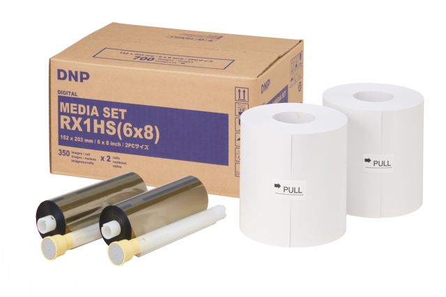 DNP Papier DSRX1HS-6X8, 2 Rollen à 350 Stück, 15 x 20 cm, für DS-RX1HS