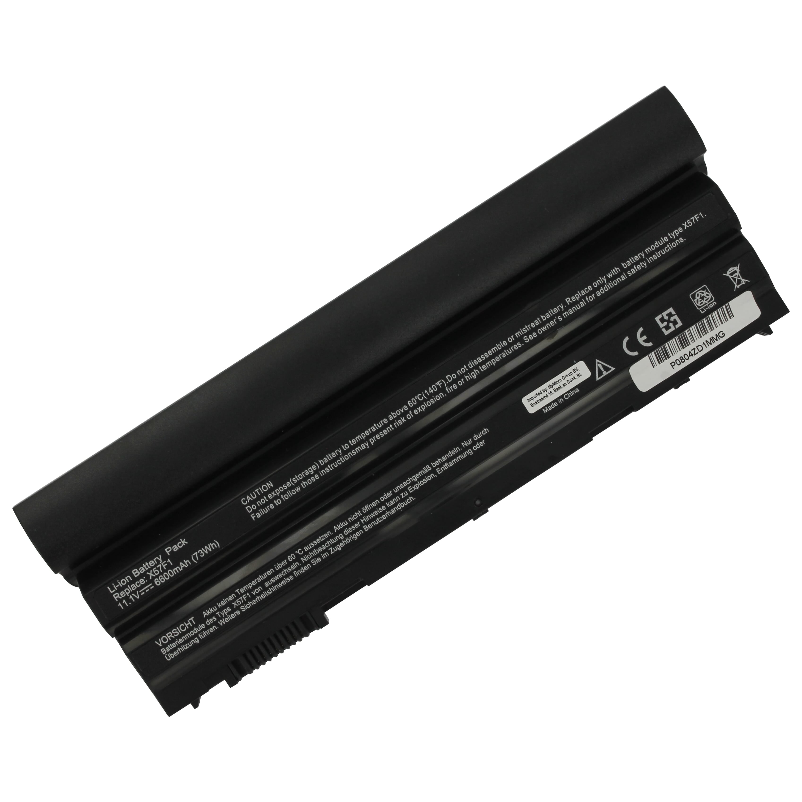 Laptop accu extended 6600mah 73wh