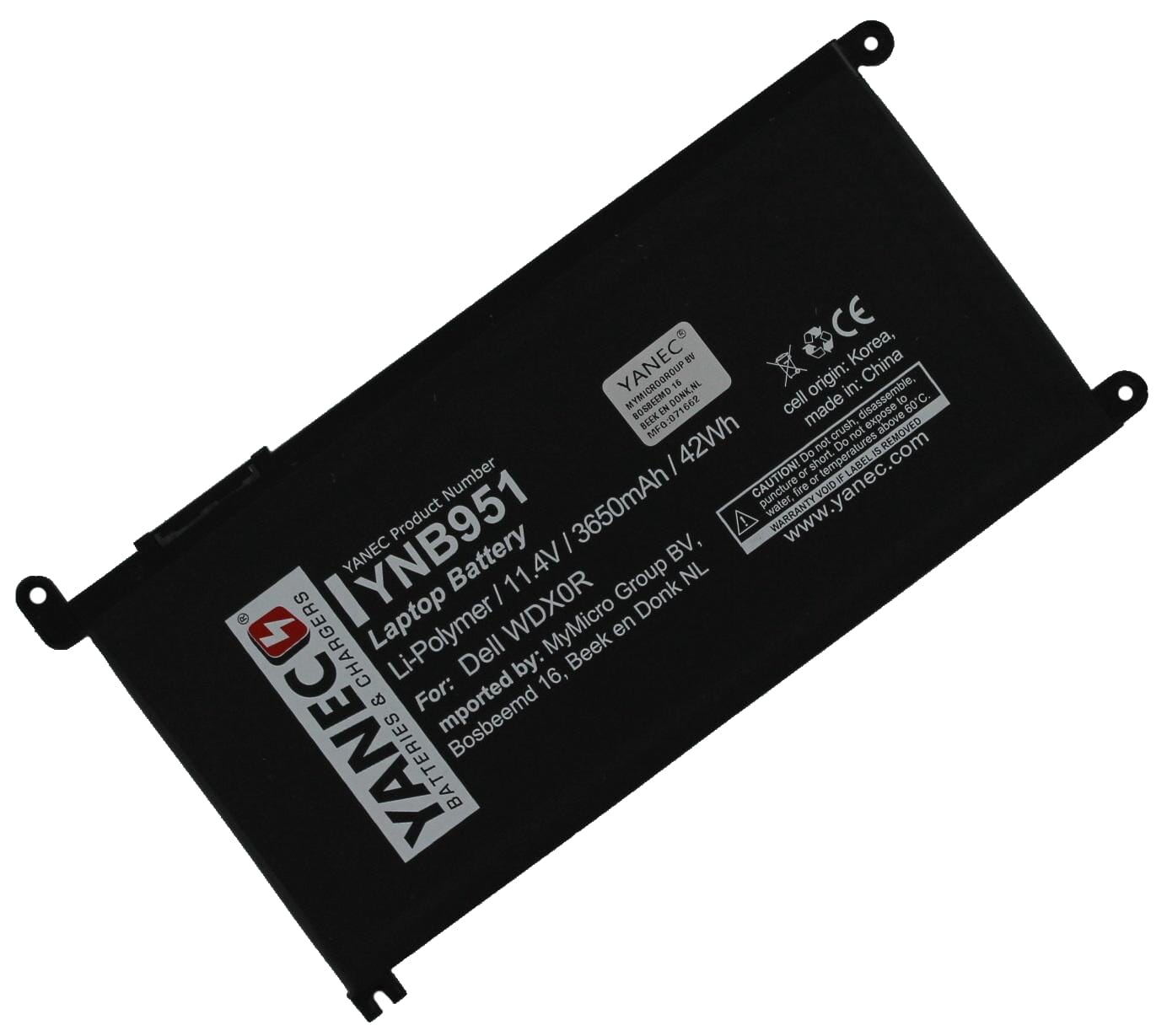 Yanec Laptop - Akku 3650 mAh