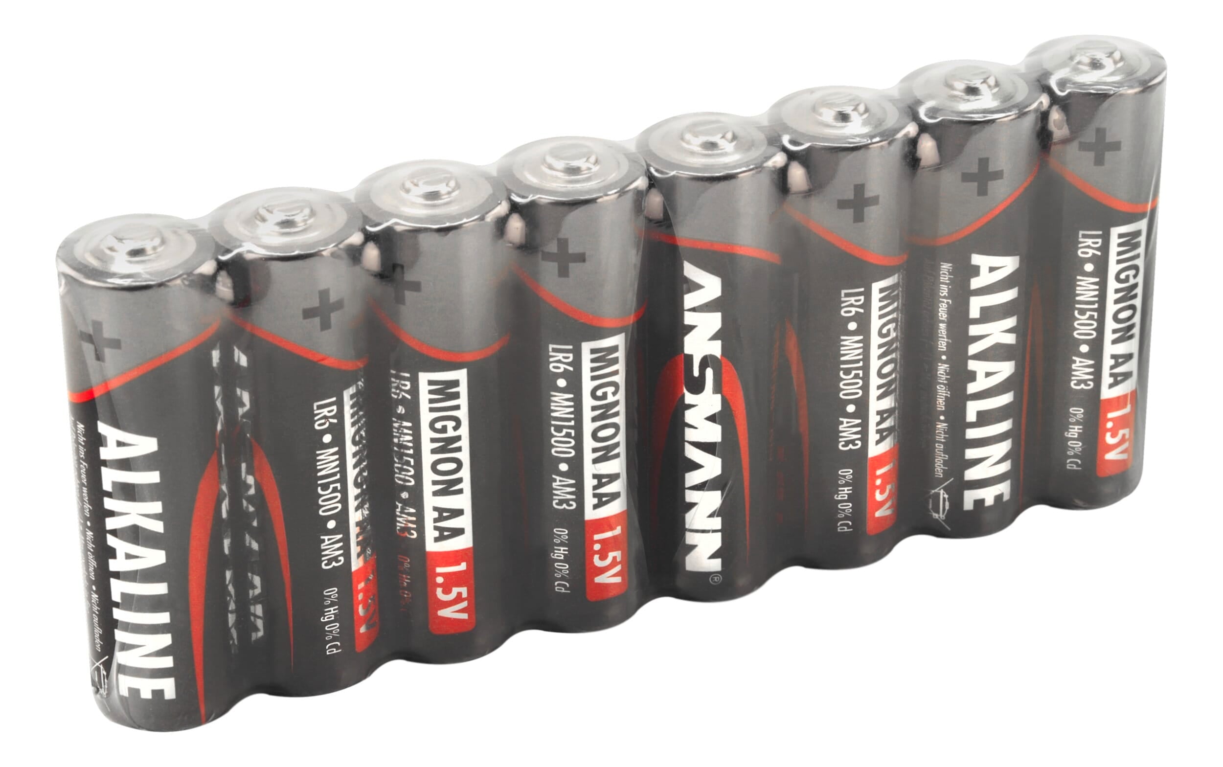 Ansmann alkaline batterij mignon aa lr6 8 pcs. krimpfolie