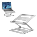 Act connectivity laptopstandaard aluminium (aluminium, opvouwbaar, traploos in hoogte verstelbaar)