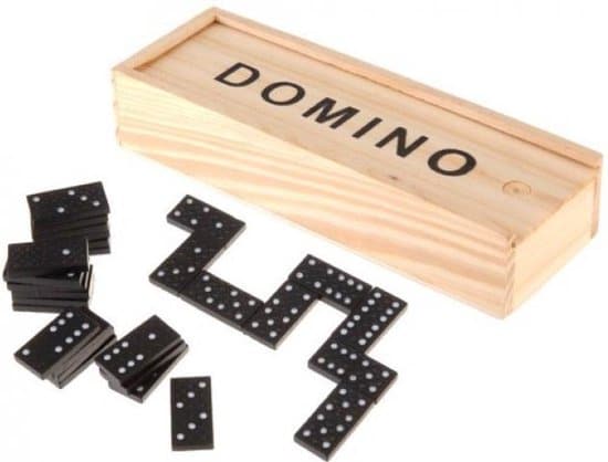 Engelhart Domino, 28 Steine ​​in Holzbox