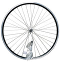 Rodi voorwiel 28 - 622x19 skorpion alu. zwart fm21 qr sp. 14 rvs