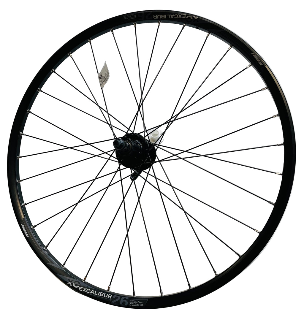 Rodi achterwiel 26 - 559x19 iis excalibur 2xc db600 qr zwart schijfrem cassette