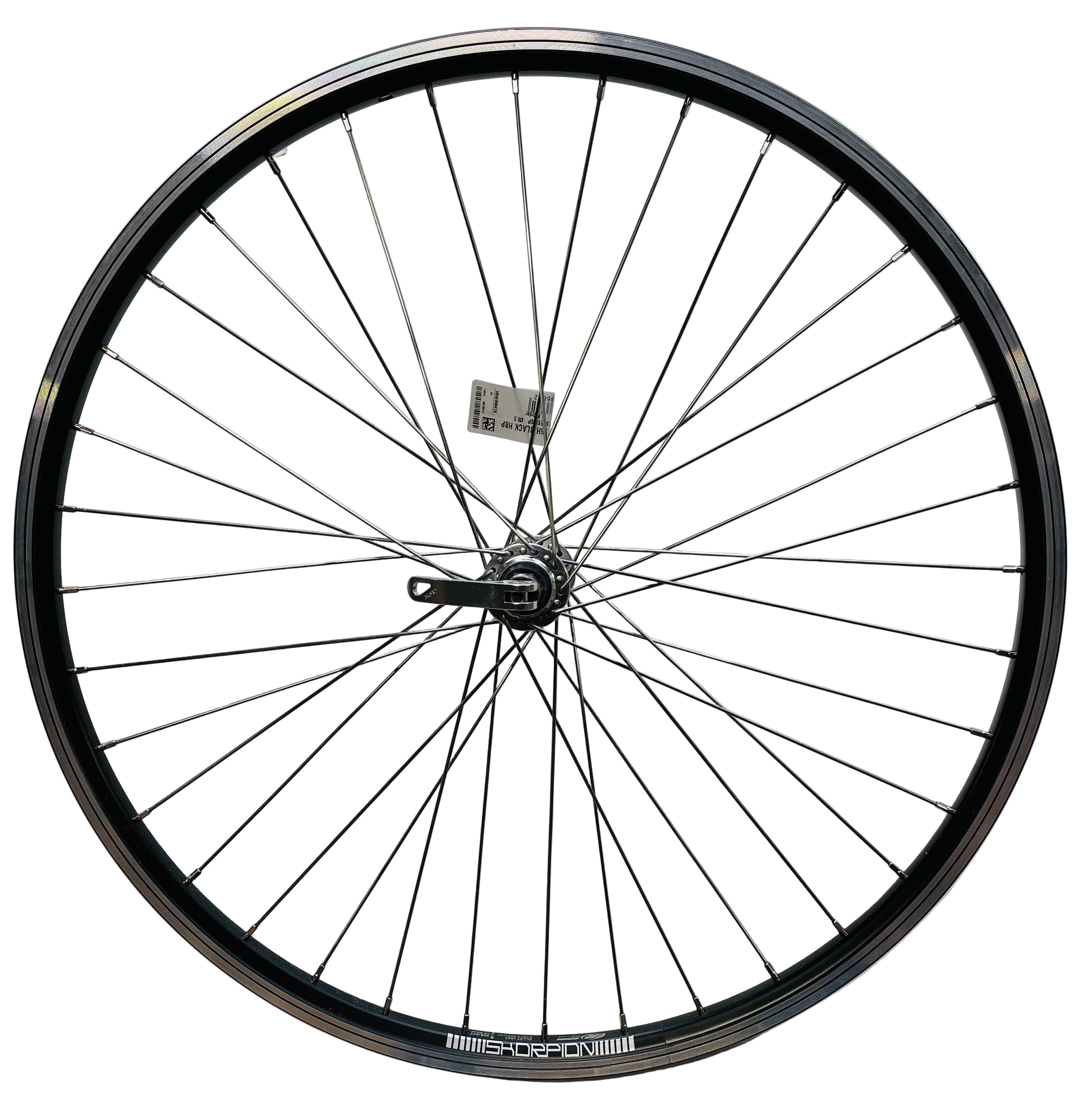 Rodi voorwiel 26 - 559x19 skorpion alu. zwart fm21 qr - sp.14 rvs
