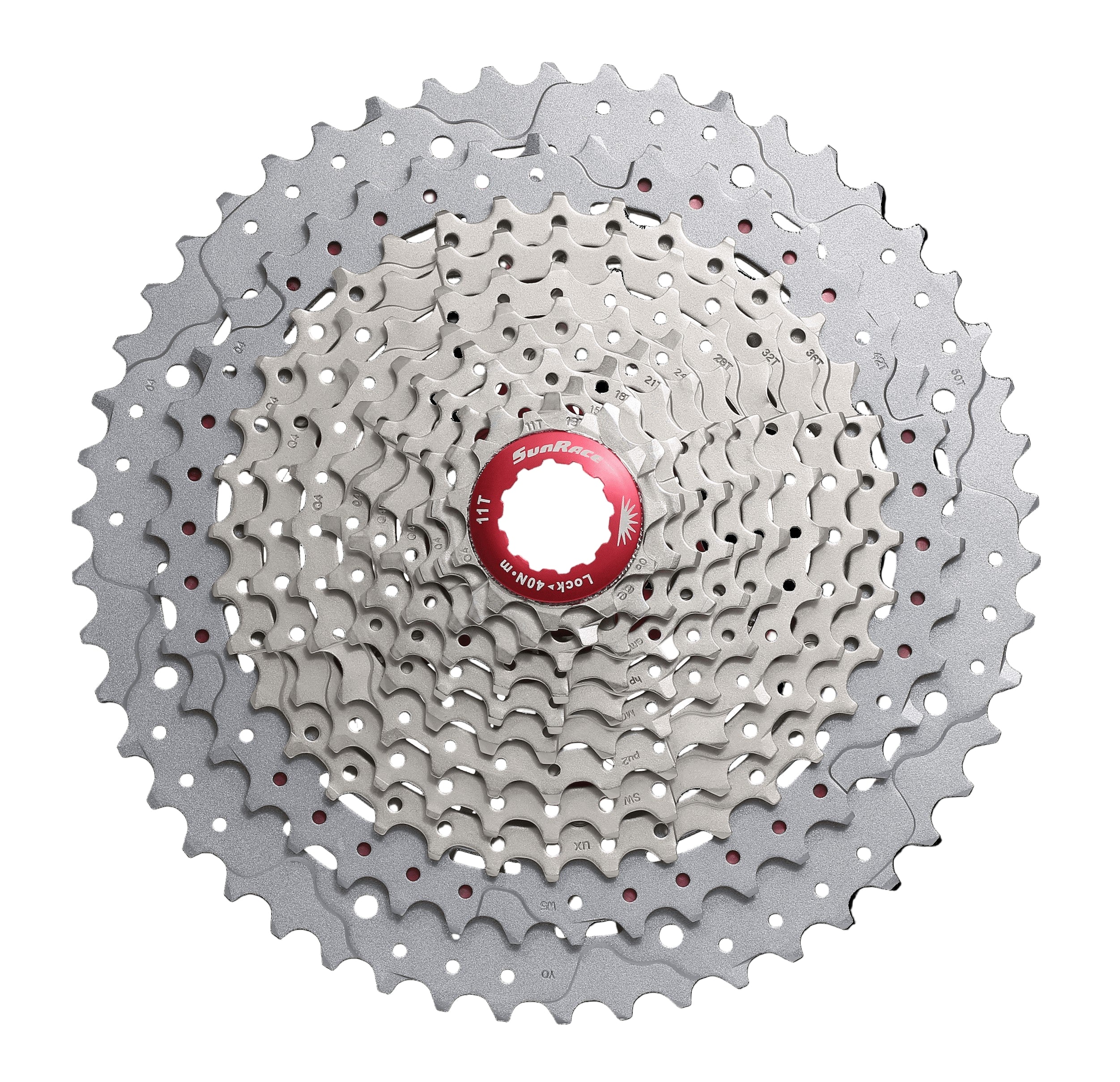 Kassette 11-fach Sunrace CSMX8 11-42T - silberrot