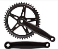 Hzb kettingwiel crankset staal 46 tands 170 mm 1 8 + 3 32 zwart