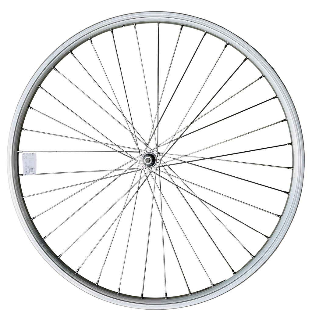 Rodi voorwiel 28 - 622x19 skorpion alu. zilver fm21 vast sp. 14 rvs