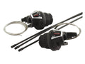Shimano revoshifterset tourney 3x6 speed 1800 2050mm zwart