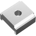 Ergotec Verlängerungsplatte für Hauptständer + Schraube silber