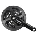 Messingschlager shimano fc-ty301 tourney kettingwiel set 6 7 8 spd. 170 mm. 42 34 24 zwart (-6 mm diep)