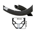 Ryde b.v. velg 28' - 14 622 zac421 aluminium disc zwart