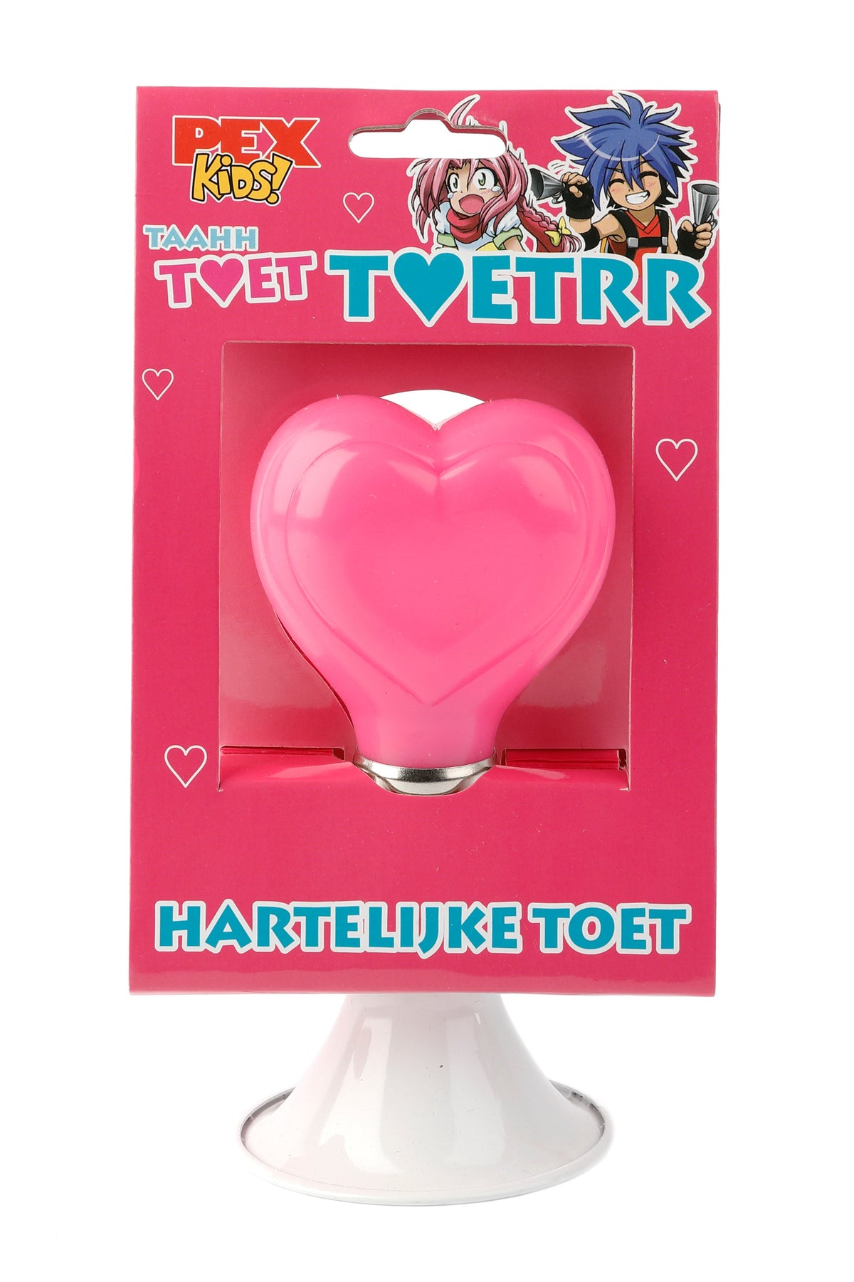 Pexkids Ballhorn Stahlweiß Rosa Herz