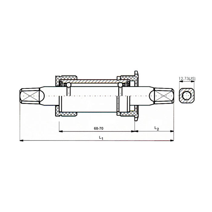 Messingschlager neco trapas alu. bsa 107 mm.