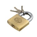 Buzaglo tri-circle hangslot square 32 mm. messing no. 263