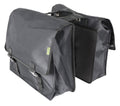 Dresco super shopper dubbele fietstas 50 liter nylon zwart